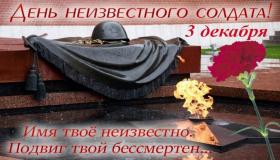 Урок Мужества "Имя твоё неизвестно, подвиг твой бессмертен"